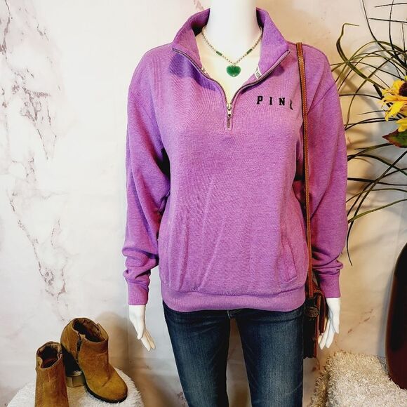Pink Victoria's Secret purple lavender pullover sweatshirt - Picture 1 of 7